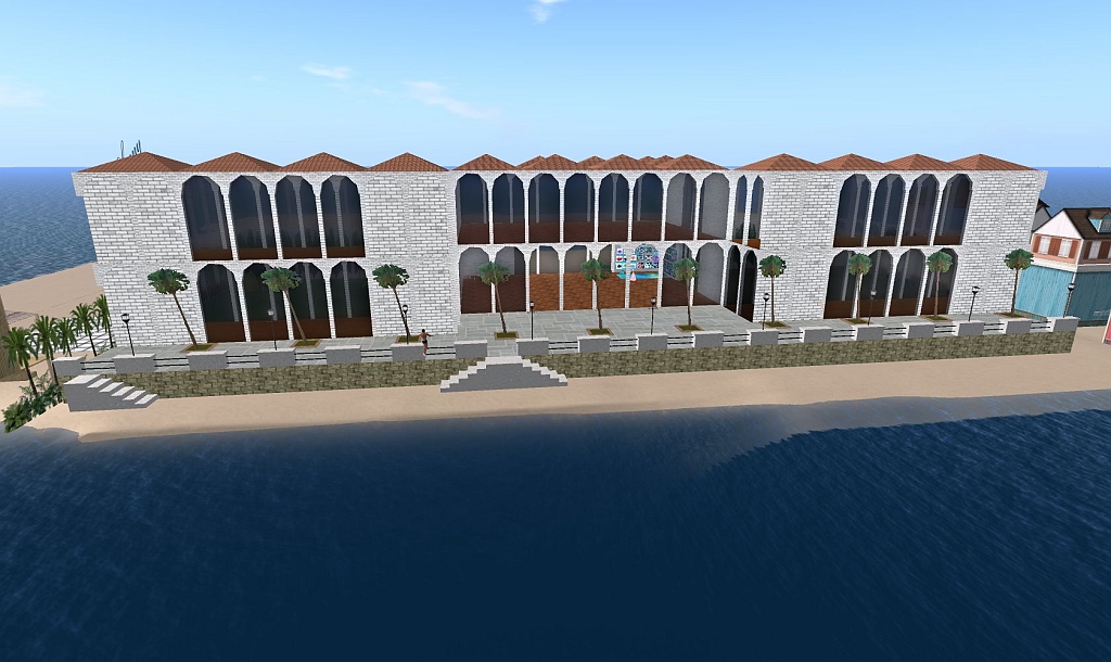 Land di Anansa_002.jpg - Il Leisure Building visto dal mare (28 maggio).